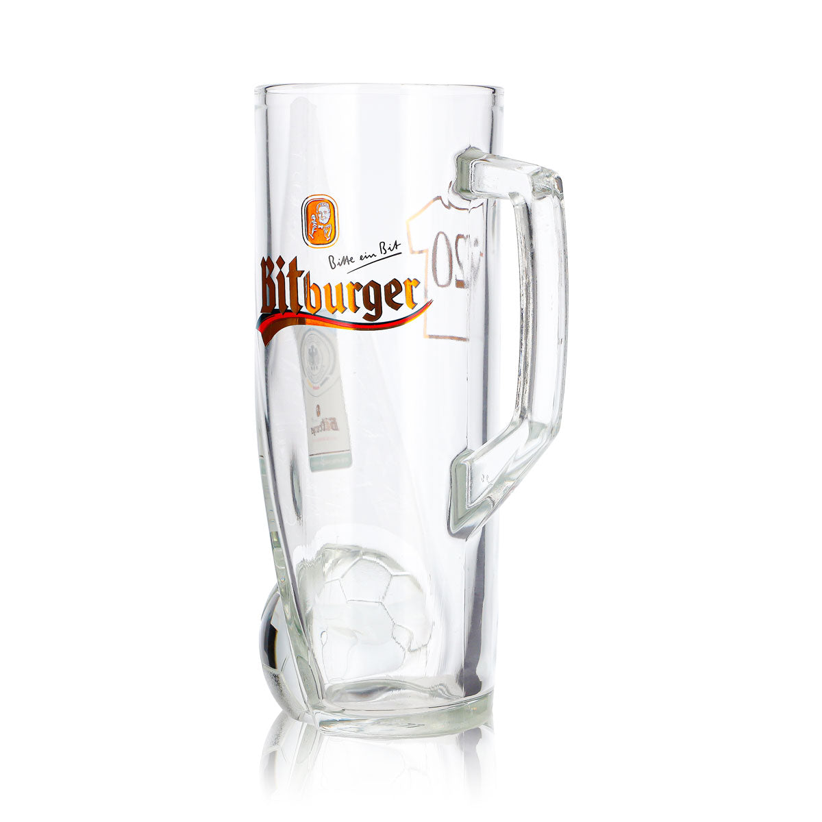 Bitburger Bier Glas 0,4l Krug DFB-Premium Alkoholfrei Trikotnummer 20 – Ansicht 6
