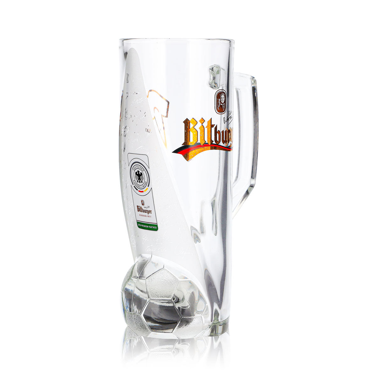 Bitburger Bier Glas 0,4l Krug DFB-Premium Alkoholfrei Trikotnummer 22 – Ansicht 3