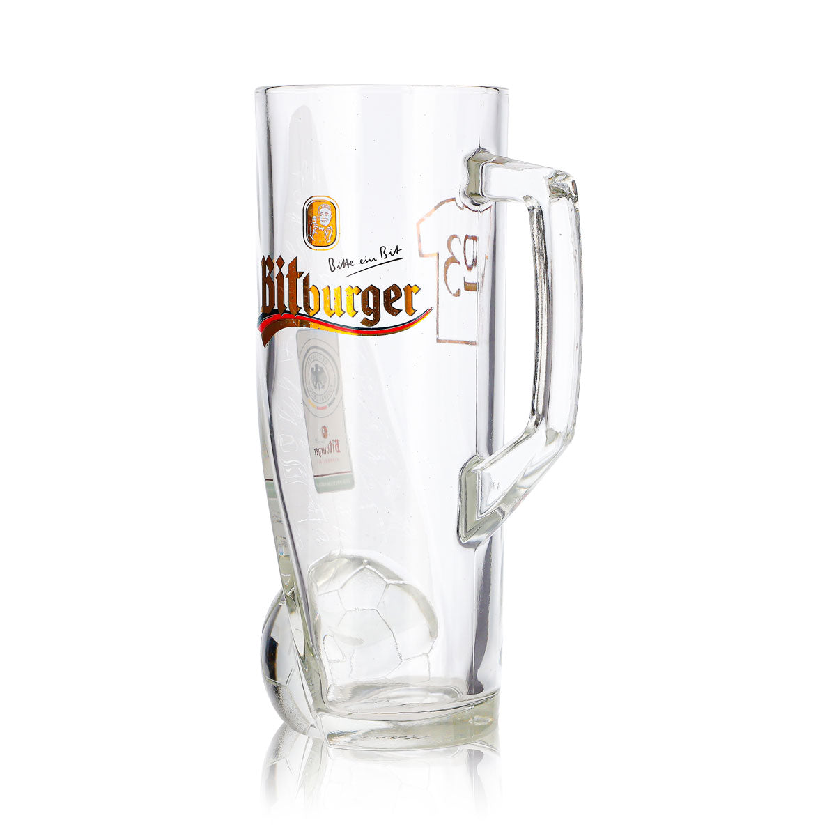 Bitburger Bier Glas 0,4l Krug DFB-Premium Alkoholfrei Trikotnummer 23 – Ansicht 6
