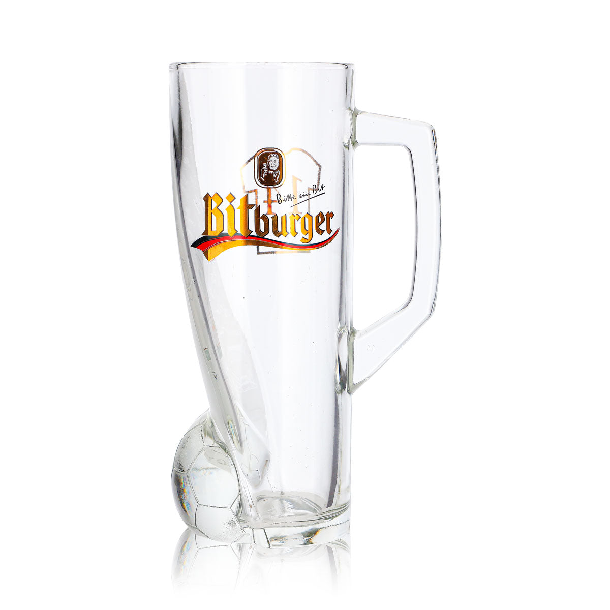 Bitburger Bier Glas 0,4l Krug DFB-Premium Alkoholfrei Trikotnummer 14 – Ansicht 2