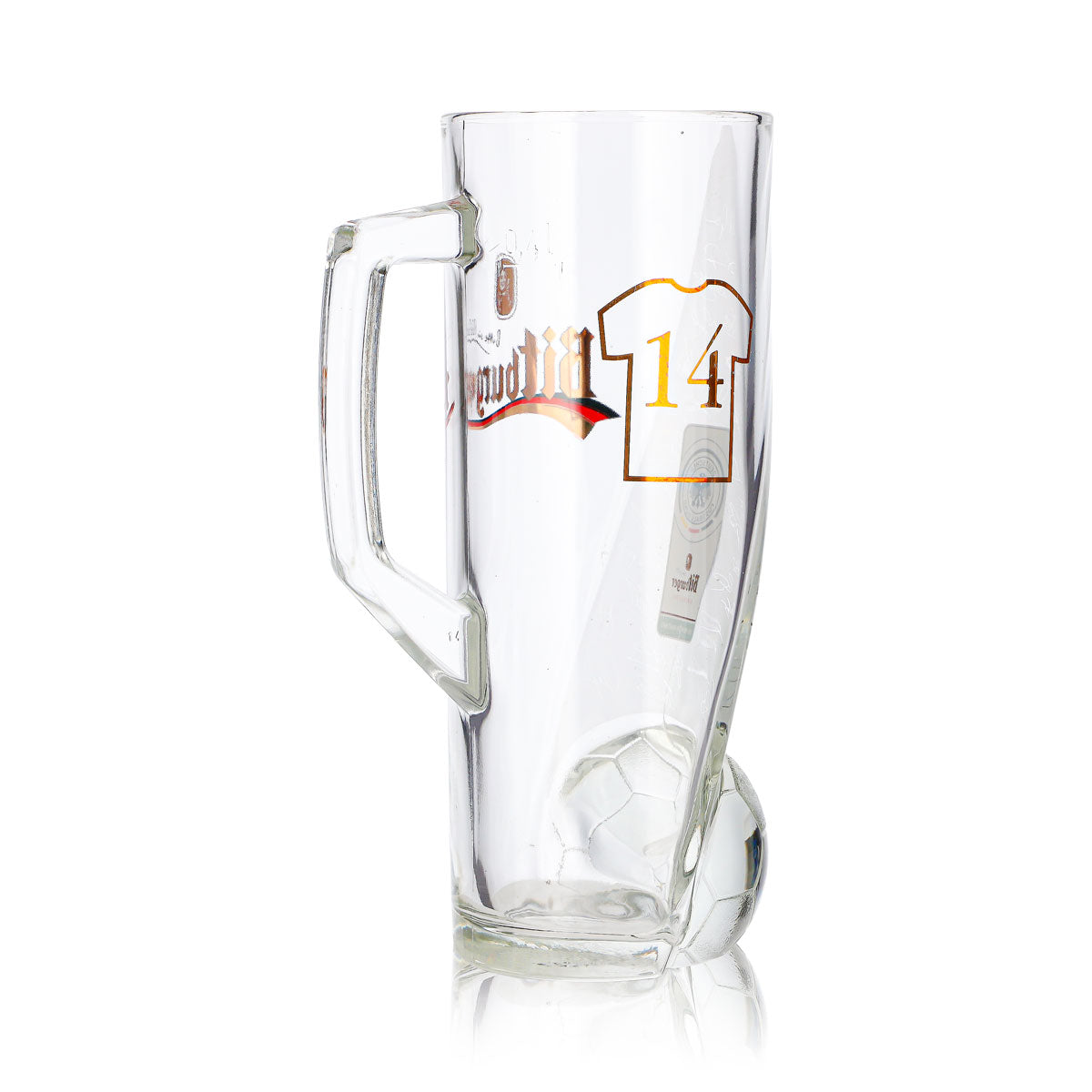 Bitburger Bier Glas 0,4l Krug DFB-Premium Alkoholfrei Trikotnummer 14 – Ansicht 5