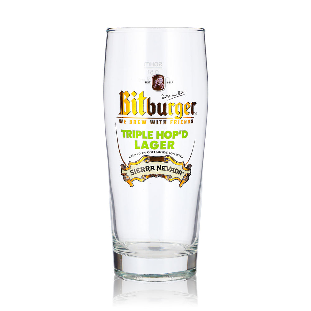Bitburger Bier Glas 0,5l Willi Becher TRIPLE HOP´D LAGER SIERRA NEVADA Sahm