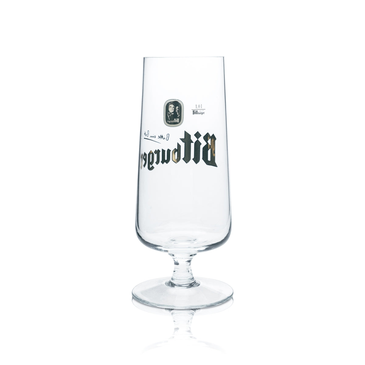 Bitburger Bier Glas 1l XL Pokal Tulpe Gläser Brauerei Gastro Pils Kneipe Radler – Ansicht 2