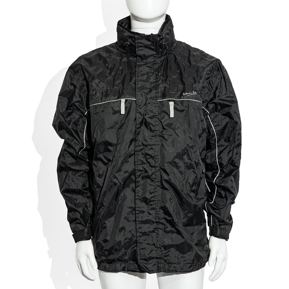 Bitburger Bier Glas Gr,XL Polyester Regenjacke mit Kaputze Jacke Gr.XL schwarz