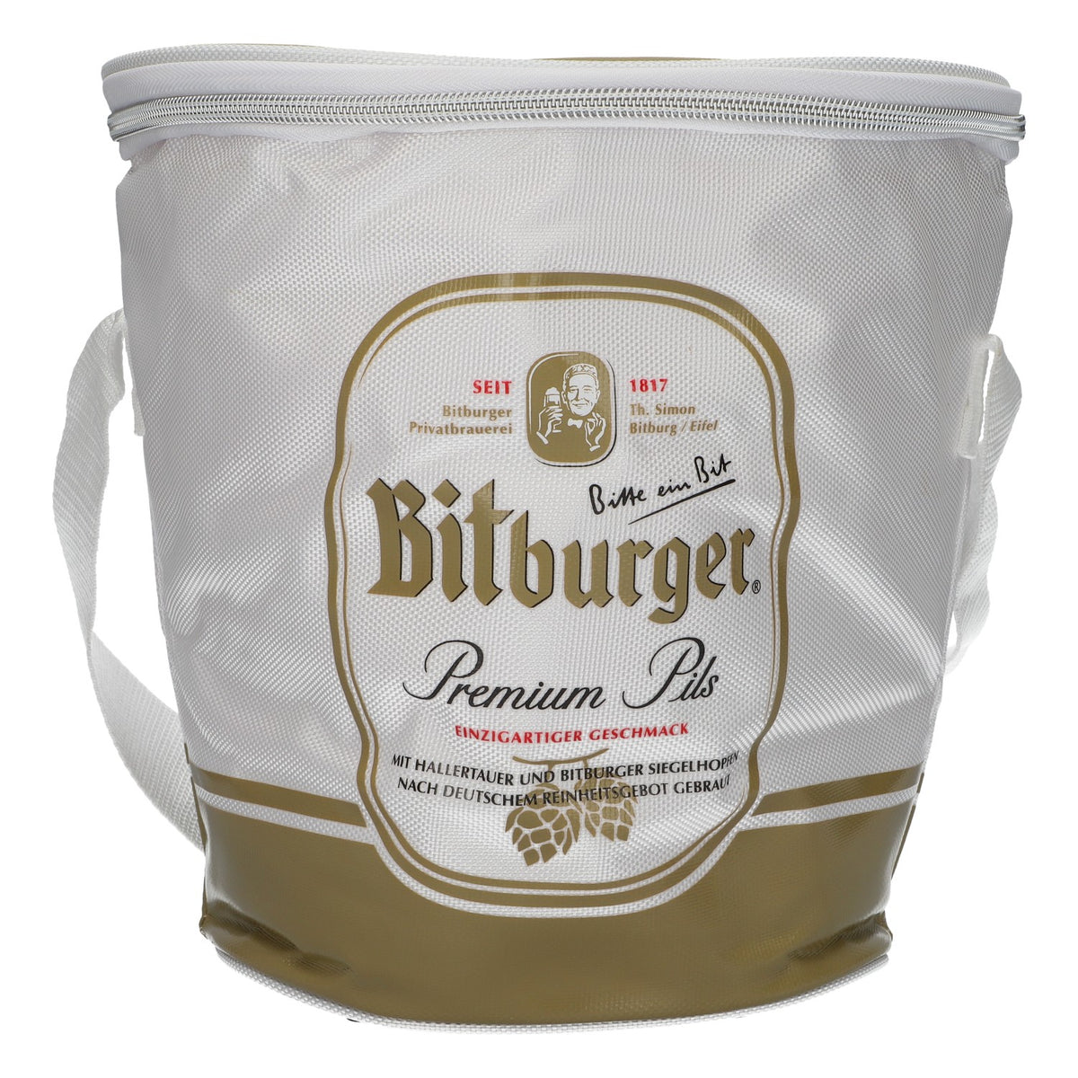 Bitburger Bier Kühltasche Rund zum Umhängen neu Bierkühler Original Bit
