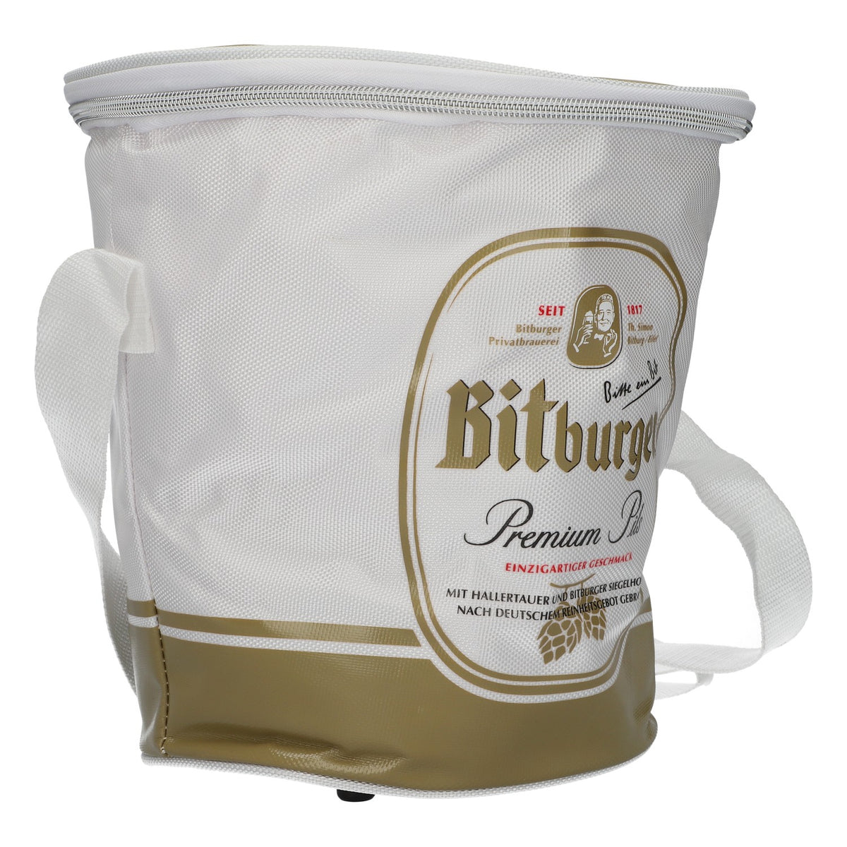 Bitburger Bier Kühltasche Rund zum Umhängen neu Bierkühler Original Bit – Ansicht 2