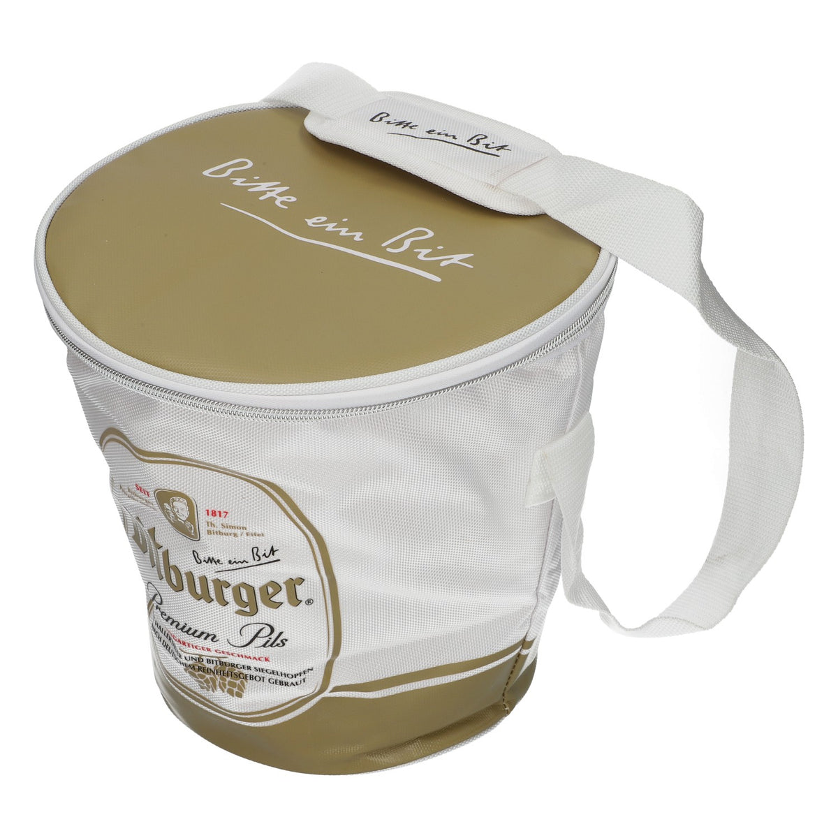 Bitburger Bier Kühltasche Rund zum Umhängen neu Bierkühler Original Bit – Ansicht 4