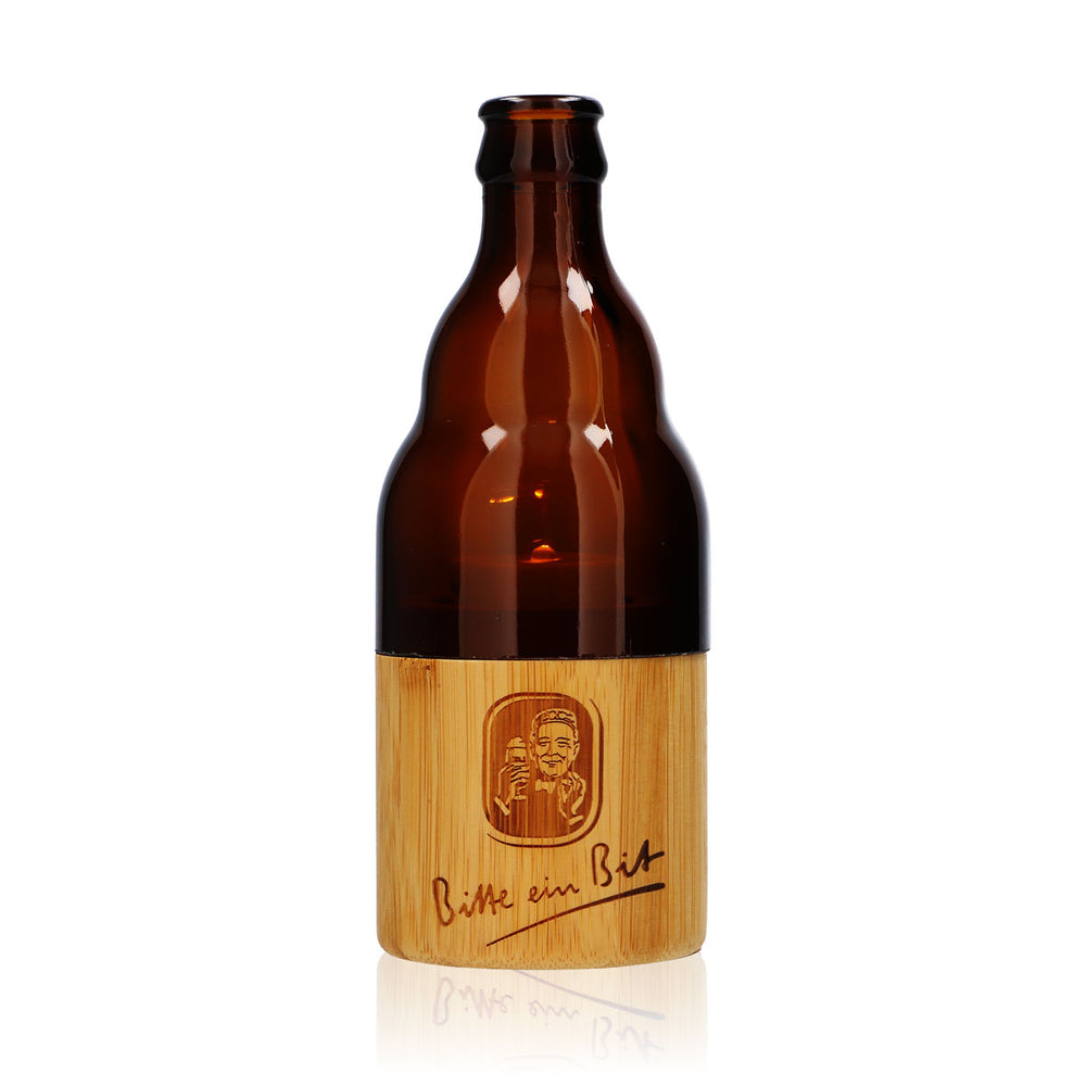 Bitburger Bier LED Kerze Bierflaschen Licht Balkonlampe Terrasse Stubbi