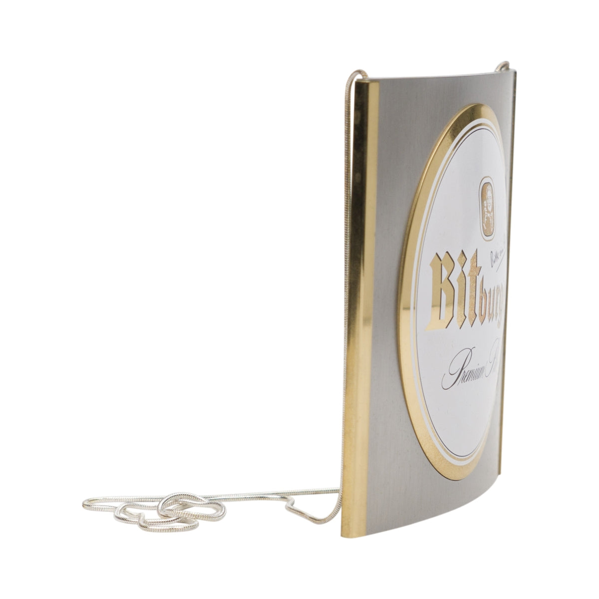 Bitburger Bier Zapfhahn Schild Anhänger Metall Tafel mit Kette Kneipe Gastro Bar – Ansicht 3