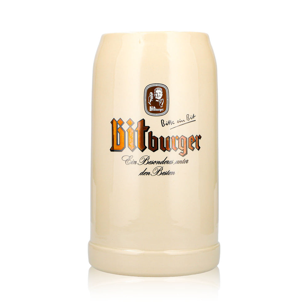 Bitburger Bierkrug 3l XXXL Steingut Ton Seidel Brauerei