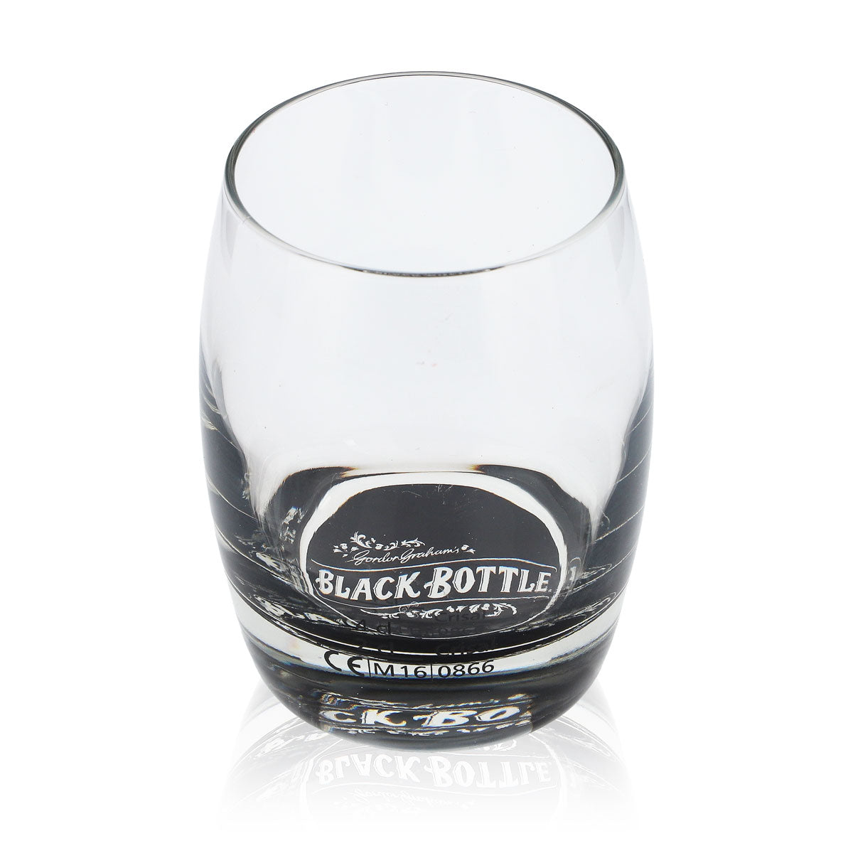 Black Bottle Whiskey Glas 0,35l Tumbler Schwarzer Boden "Black Bottle" – Ansicht 4