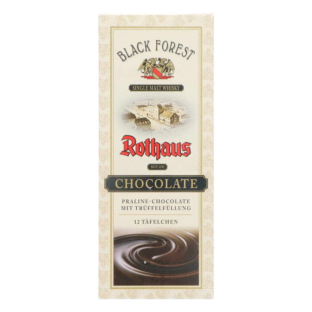 10x Black Forest Rothaus Whisky Schokolade Chocolate 100g Zartbitter 1,5%vol. alc.