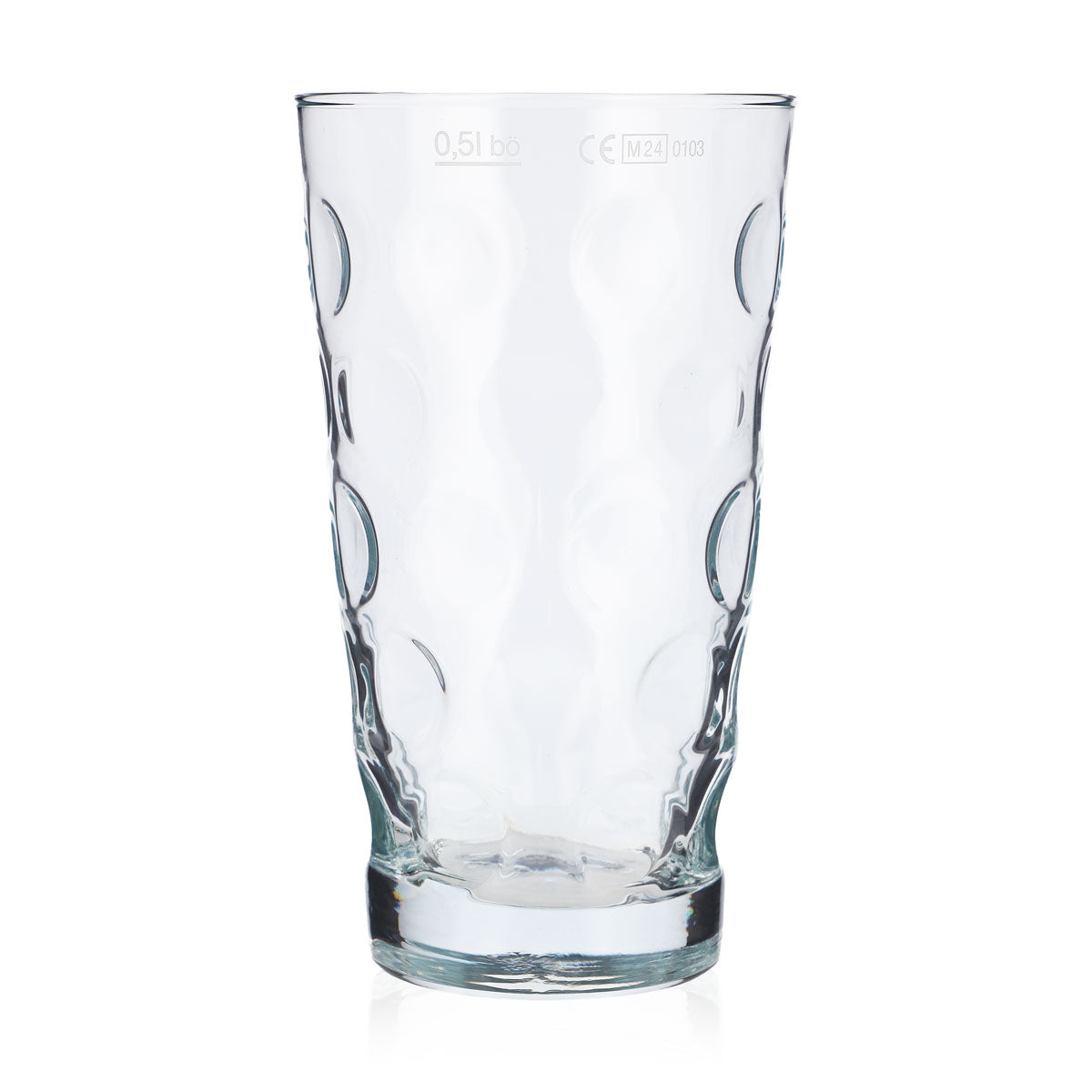 Böckling Dubbe Glas Becher 0,5l Relief Schoppe – Ansicht 2