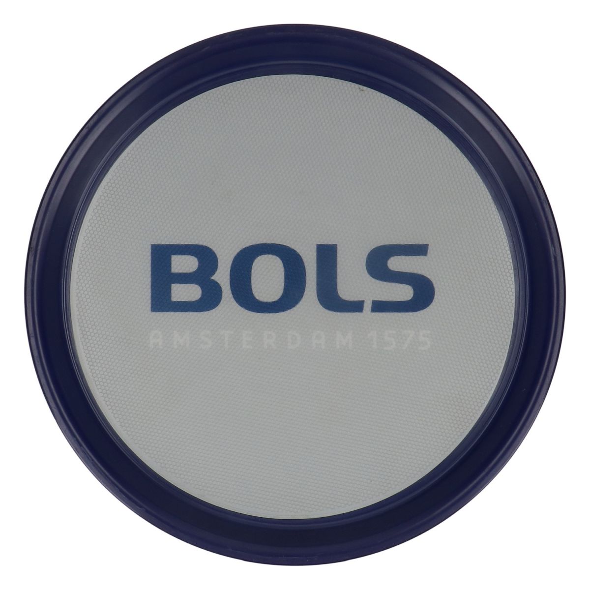 Bols Likör Rundtablett Serviertablett Kellnertablett Blaue Rund Rutschfest