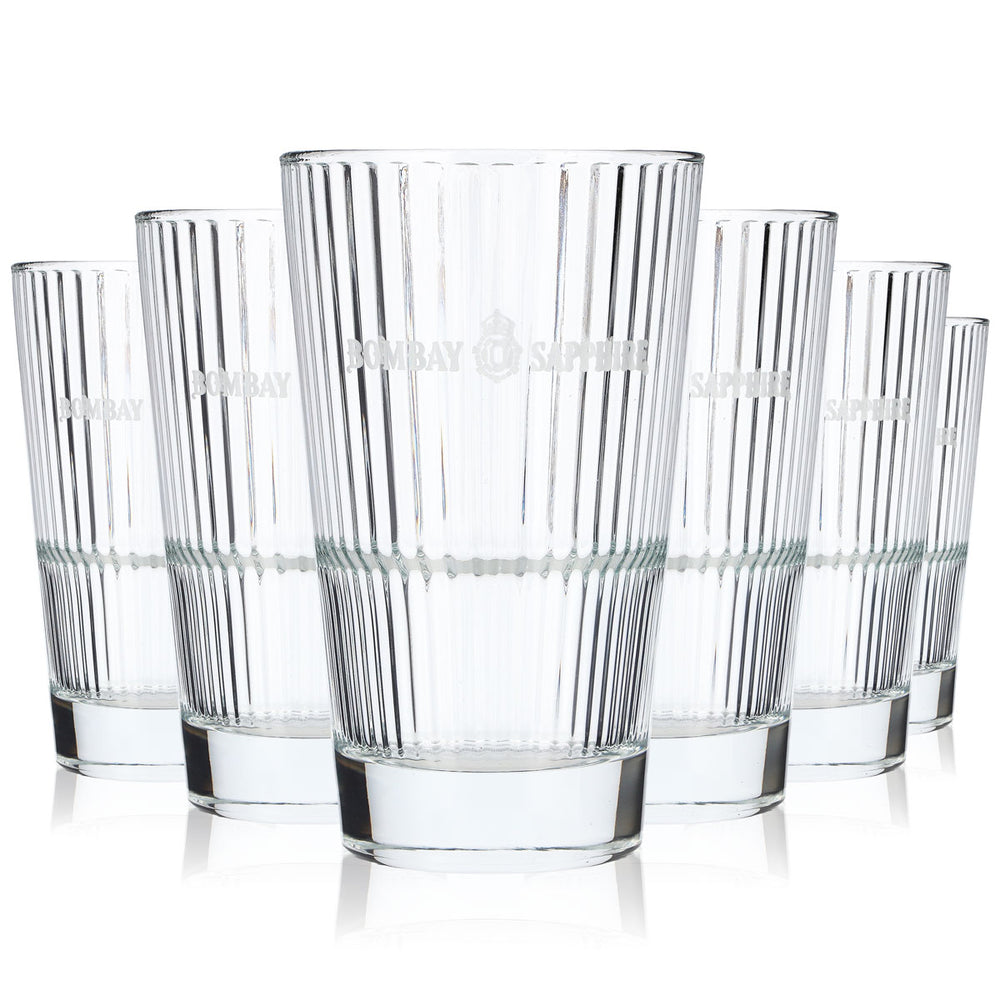 Bombay Gin Glas 0,4 Timeless Relief Longdrink Cocktail Tonic Becher Gläser Bar