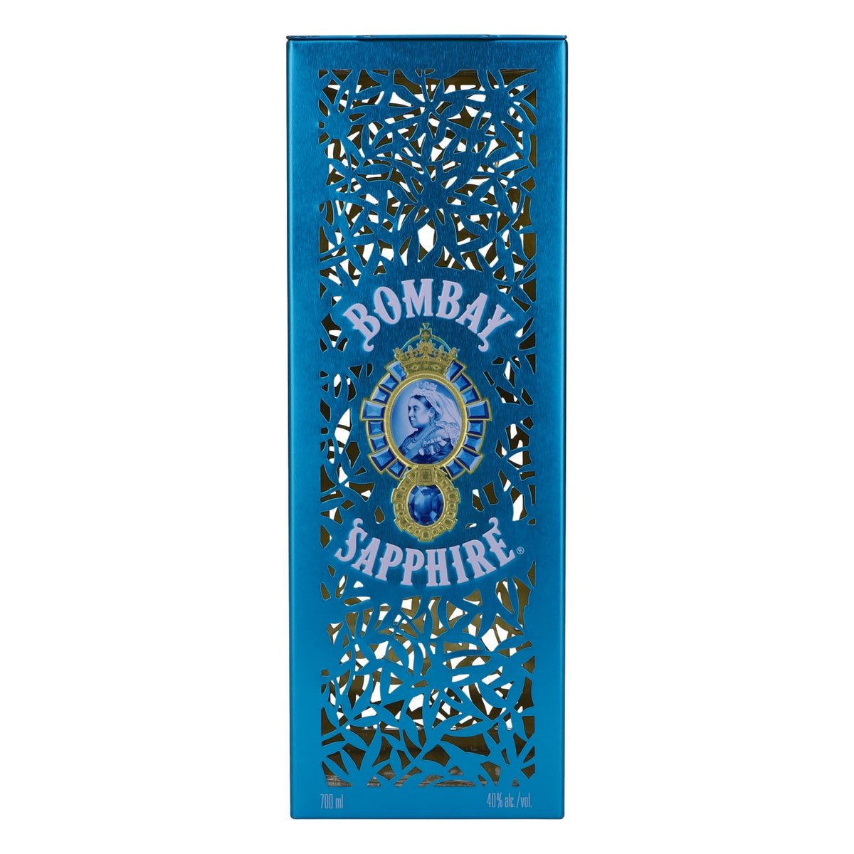 Bombay Sapphire Gin Flaschenbox Blechdose Küchendeko 700ml blau – Ansicht 2
