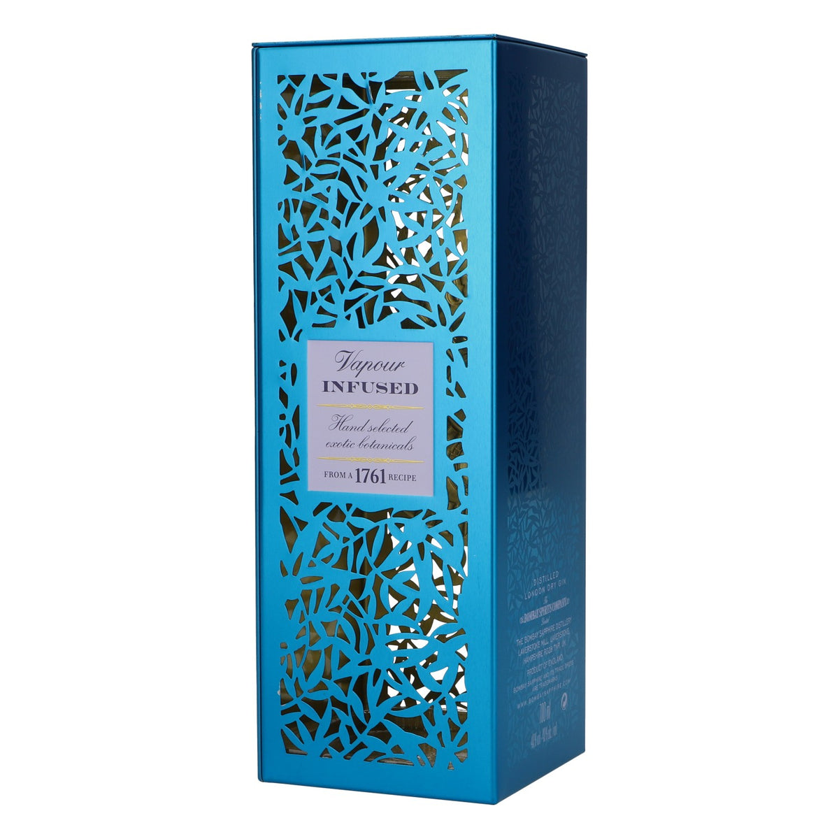 Bombay Sapphire Gin Flaschenbox Blechdose Küchendeko 700ml blau – Ansicht 3