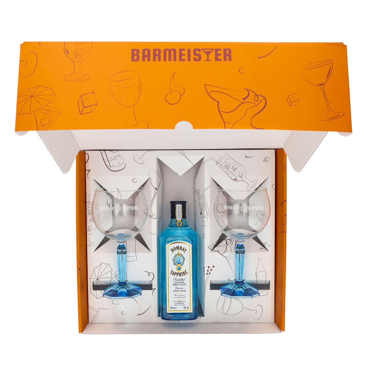 Bombay Sapphire Gin Geschenksets Orange–Ballongläser – Ansicht 4