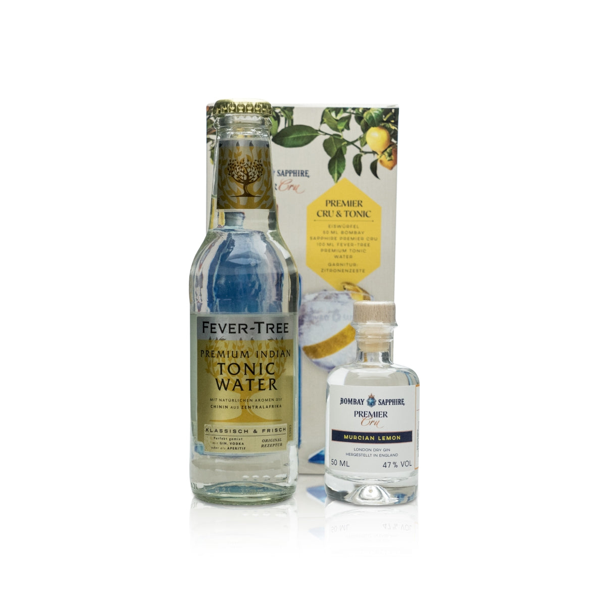 Bombay Sapphire Gin Probier-Set Premier Cru + Fever Tree Indian Tonic Water