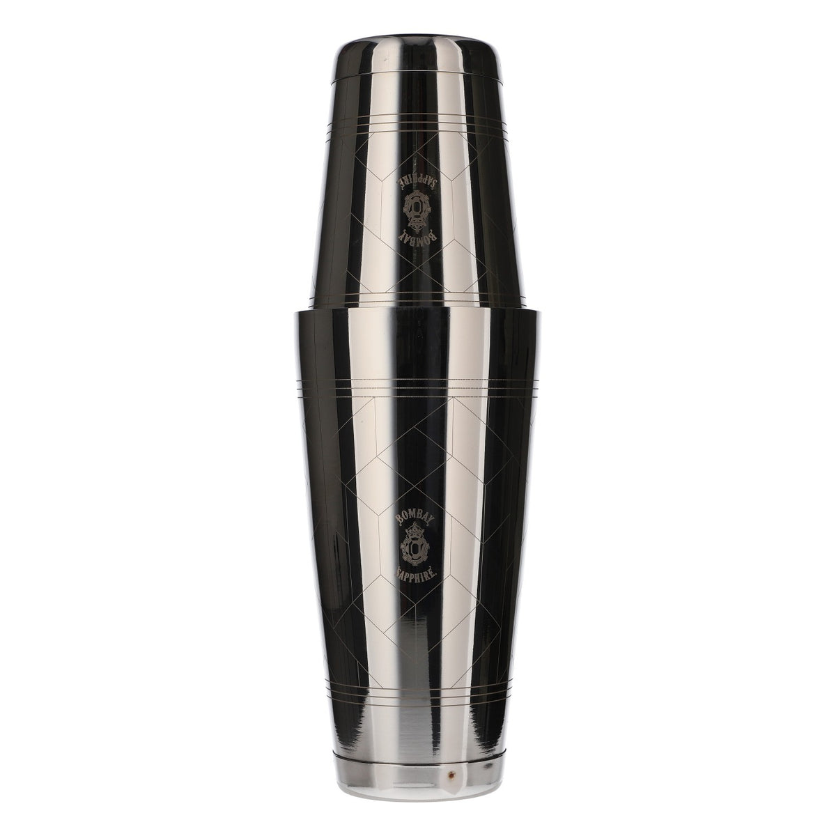Bombay Sapphire Gin Shaker Barshaker Bonzer Barware Silber Edelstahl