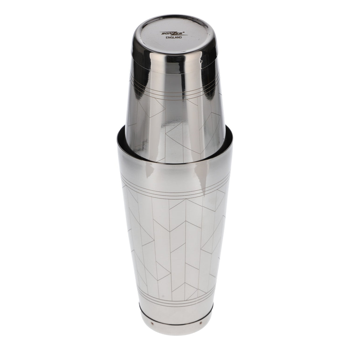 Bombay Sapphire Gin Shaker Barshaker Bonzer Barware Silber Edelstahl – Ansicht 3