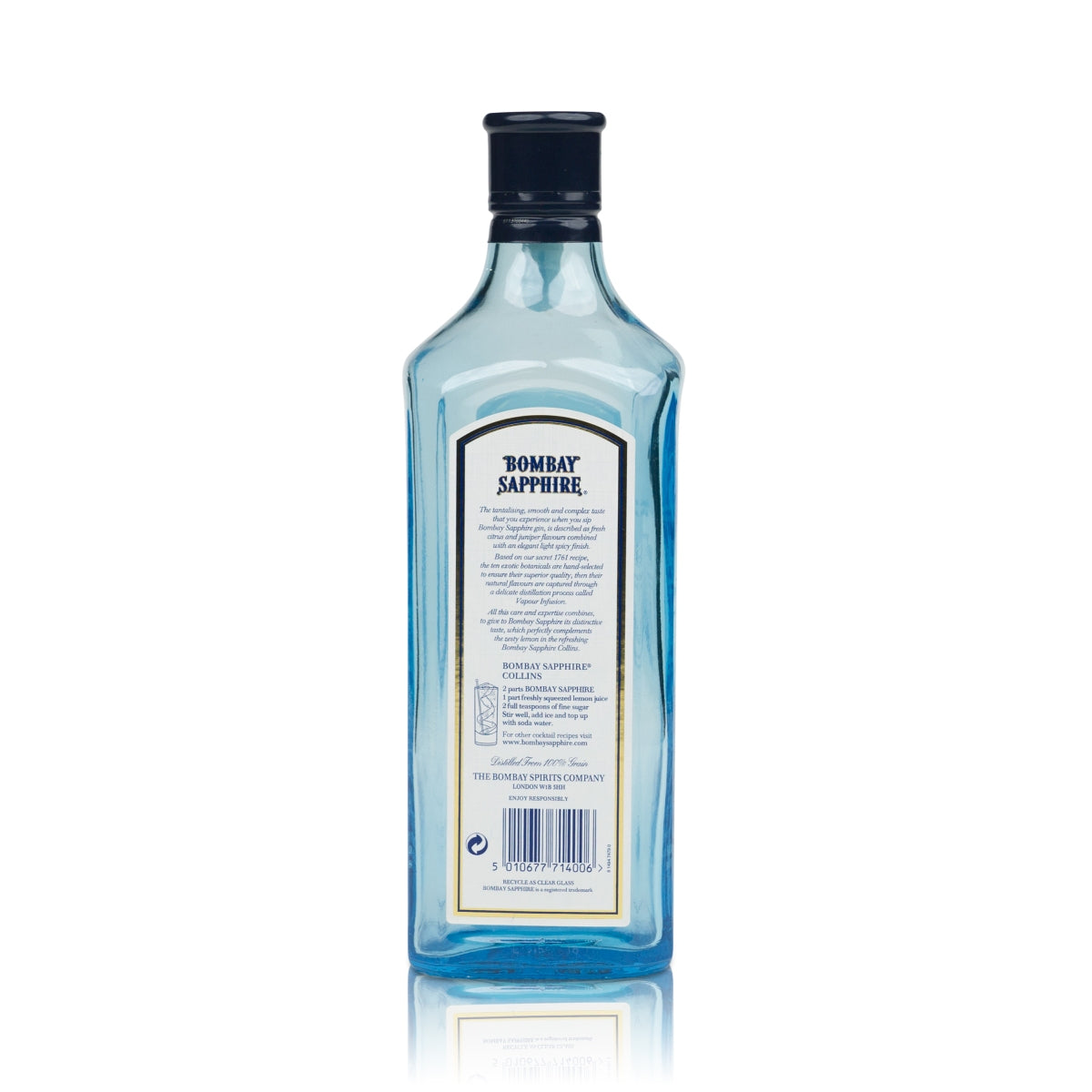 Bombay Sapphire !LEERE! Showflasche Blau 0,7l Deko-Flasche Bottle Gin Aufsteller – Ansicht 2