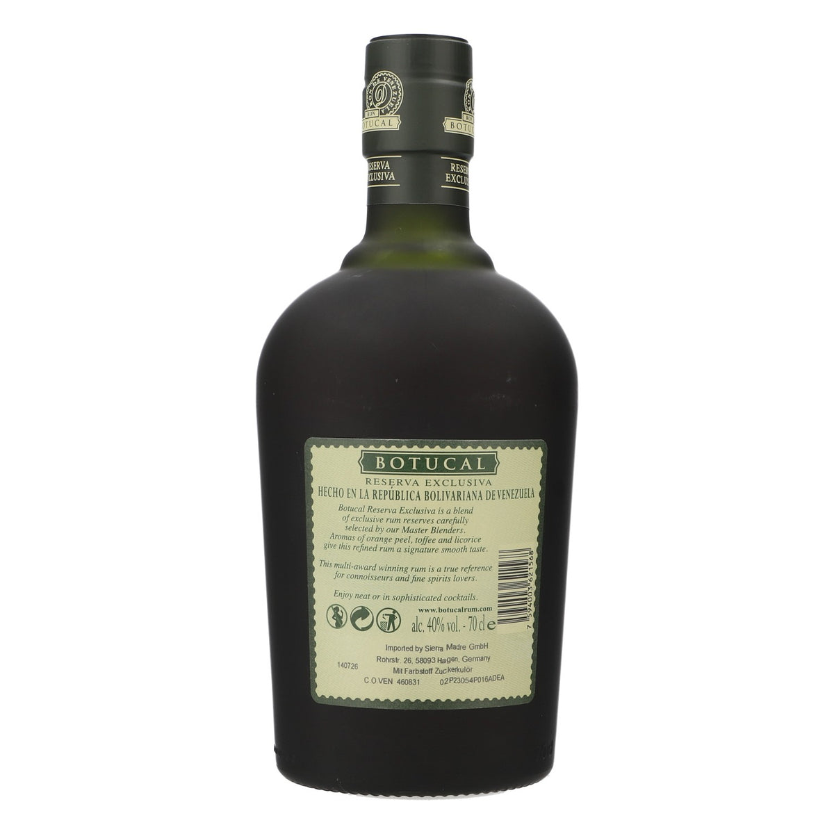 Botucal Rum Volle Flasche 70cl 40% vol. – Ansicht 2