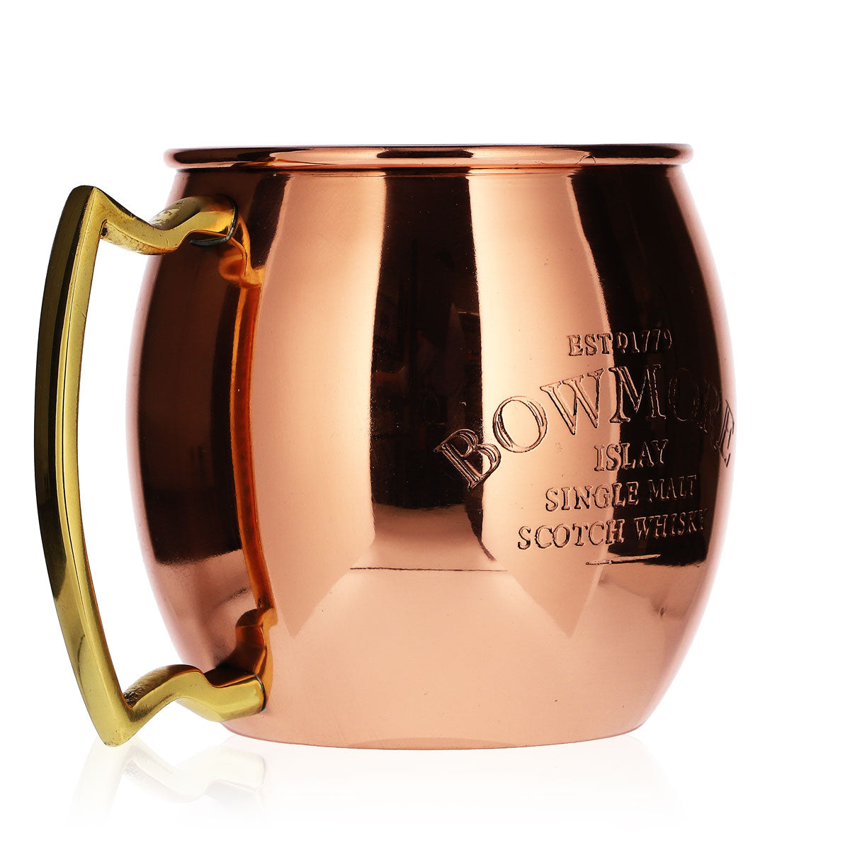 Bowmore Whiskey Glas Mosow Mule Becher Gläser 0,5l Tasse Kupfer – Ansicht 2