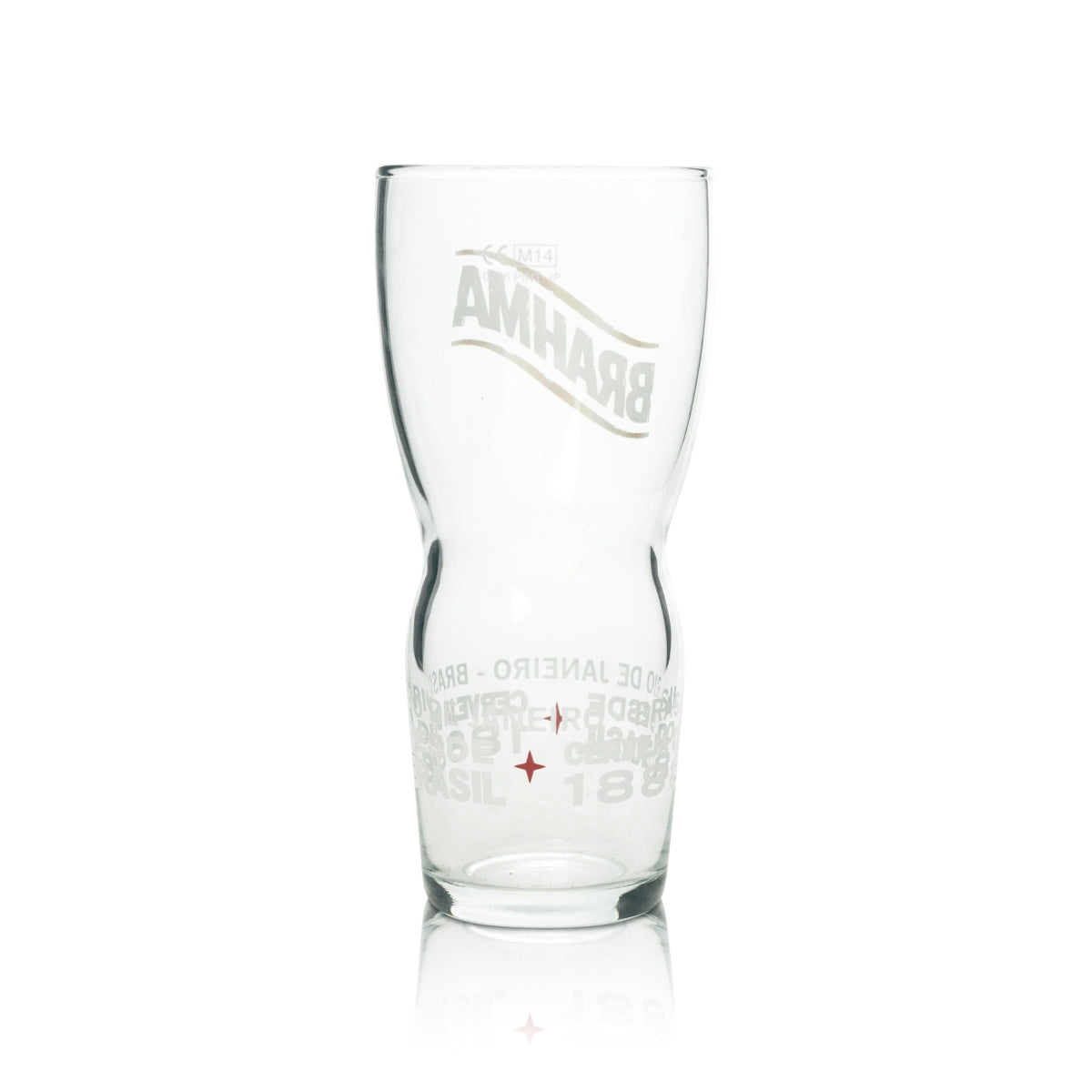 Brahma Bier Glas 0,5l Becher Pint Gläser Chopp Brasil Lager Beer Brasilien Bar – Ansicht 2
