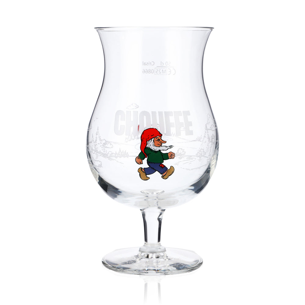 Brasserie D'Achouffe Bier Glas Gläser 0,5l Pokal "Chouffe" laufender Zwerg