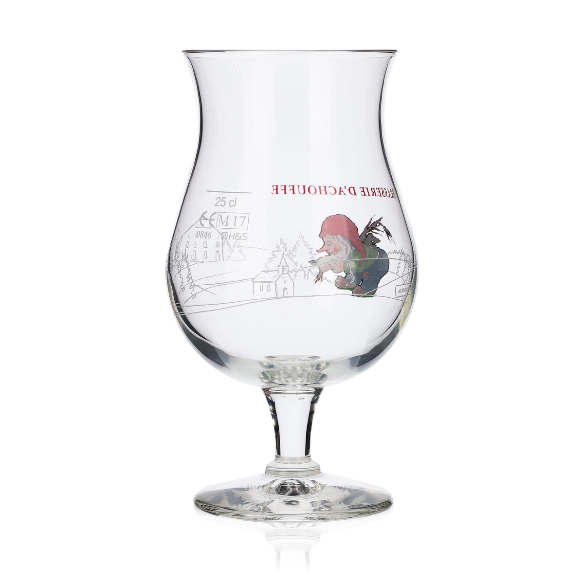 Brasserie D'Achouffe Glas 0,25l Craftbier Pokal Gläser Brauerei Belgien Zwerg Gnom – Ansicht 3