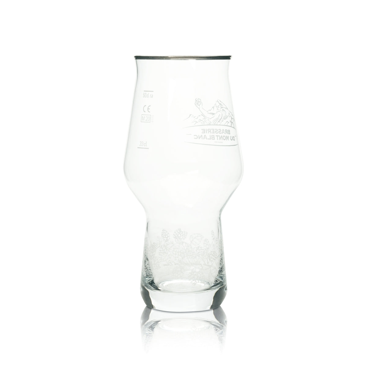 6x Brasserie Du Mont Blanc Bier Glas 0,5l Becher Craft Master One Gläser Beer – Ansicht 3