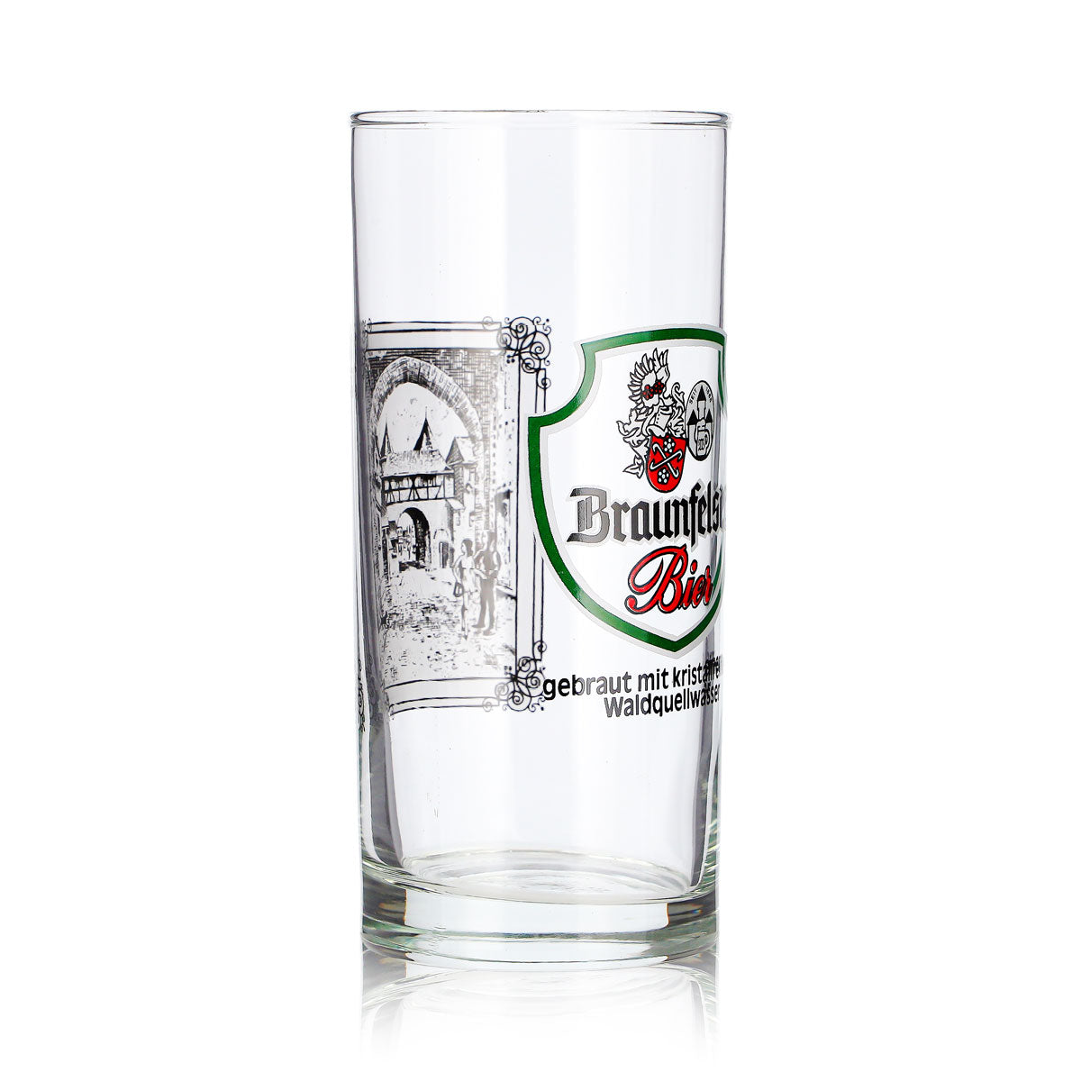 Braunfelser Bier Glas 0,3l Becher Stadt Tor Motiv – Ansicht 3