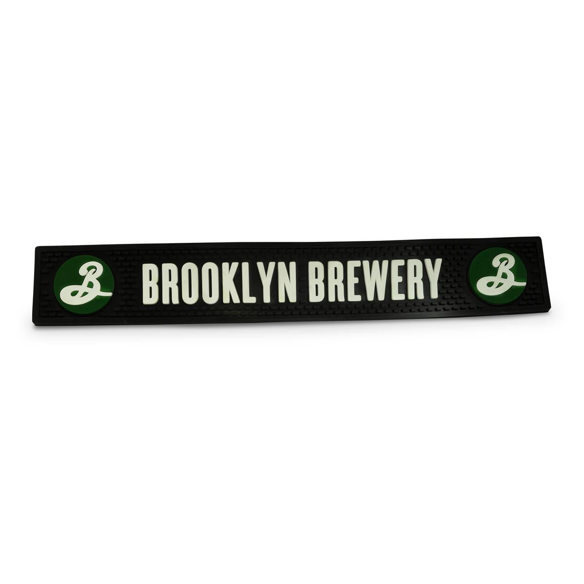 Brooklyn Brewery Bier Barmatte Abtropfmatte Barzubehör schwarz einfaches Logo 60 x 9,5 cm