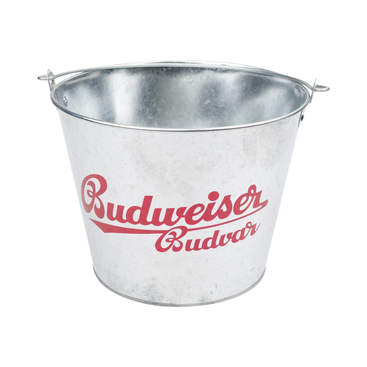 Budweiser Bier Eiseimer 5l Blech Budvar Flaschen Kühler Eiswürfel Box Henkel Bar