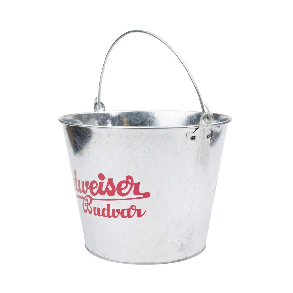 Budweiser Bier Eiseimer 5l Blech Budvar Flaschen Kühler Eiswürfel Box Henkel Bar – Ansicht 2