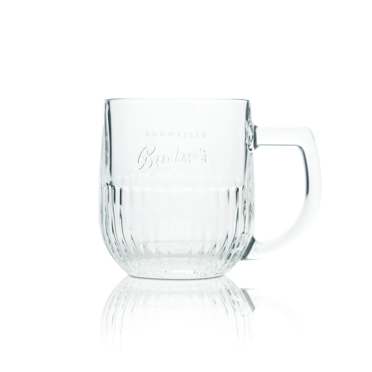 6x Budweiser Glas 0,3l Bier Krug Relief Kontur Gläser Budvar Tschechien Seidel – Ansicht 3