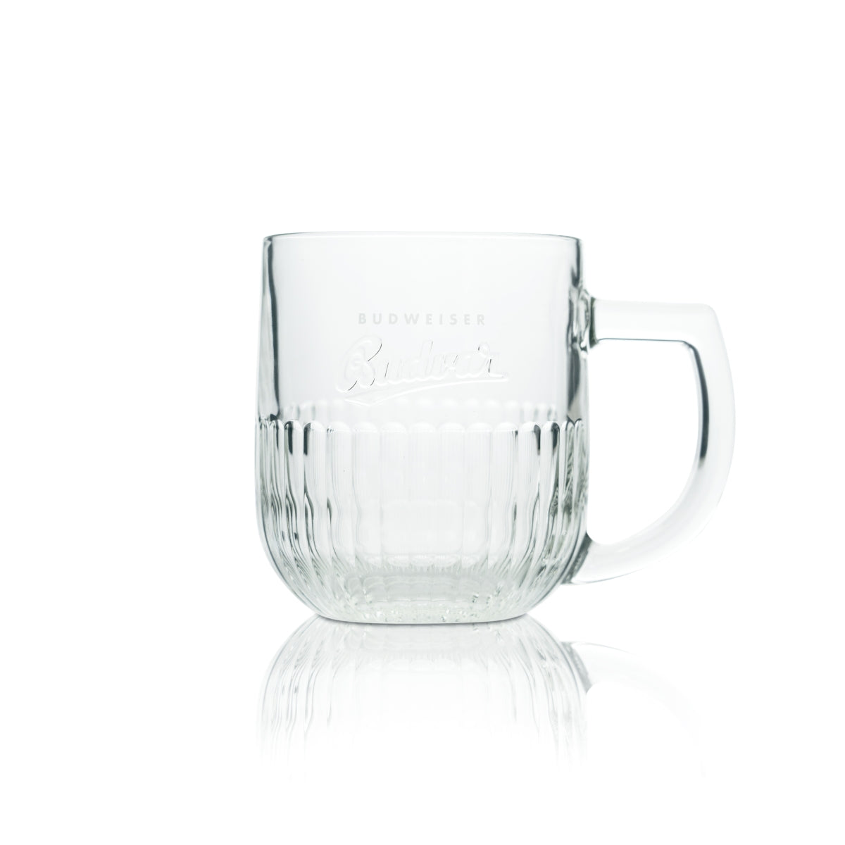 Budweiser Budvar Bierglas 0,5l – Relief Krug geeicht robust in Gastroqualität – Ansicht 2