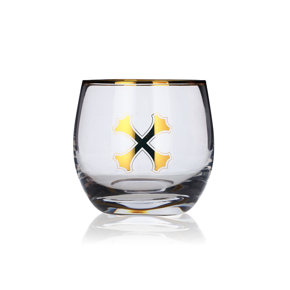 Bumbu Rum Glas 0,3l Tumbler Becher Gläser Goldrand Longdrink Cocktail Gastro