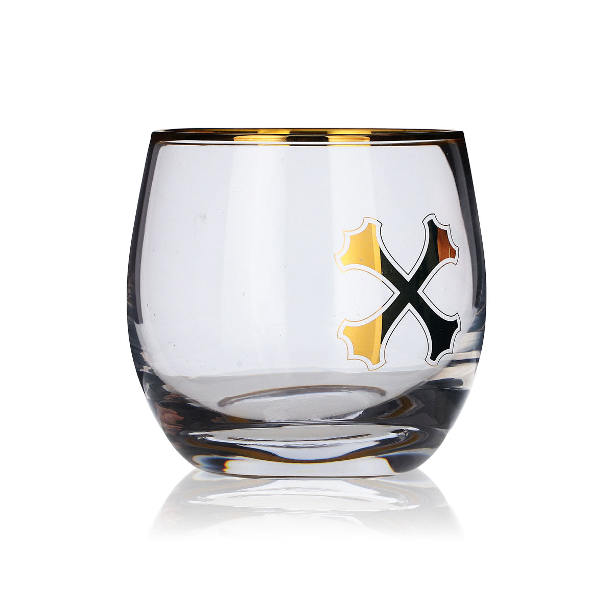 Bumbu Rum Glas 0,3l Tumbler Becher Gläser Goldrand Longdrink Cocktail Gastro – Ansicht 3