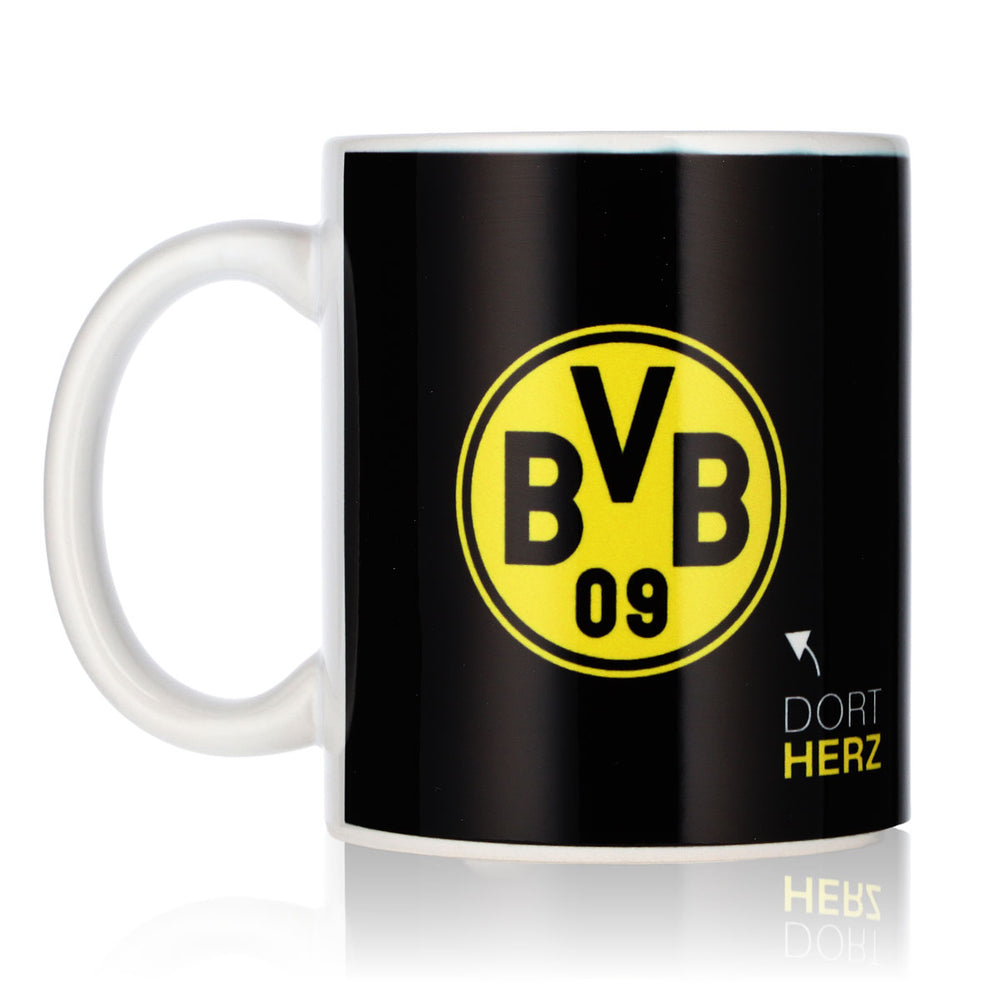 BVB Merchandising Sonstiges Glas 0,36l Kaffeetasse BVB Logo Keramik Tasse