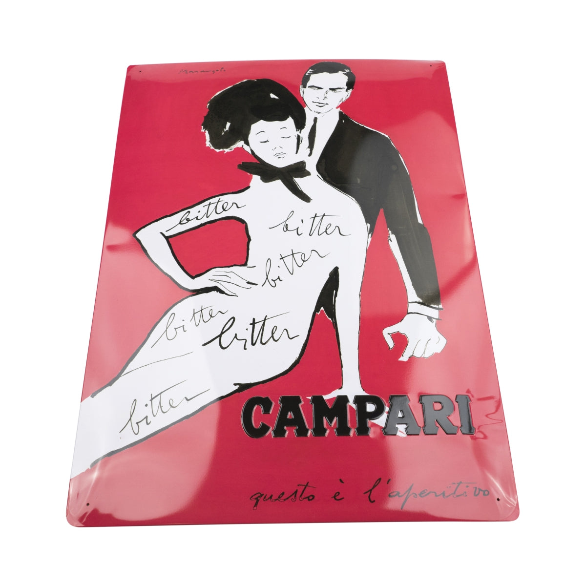 Campari Blechschild Wand Deko Poster Vintage Style Metall Geschenk Bar Kneipe