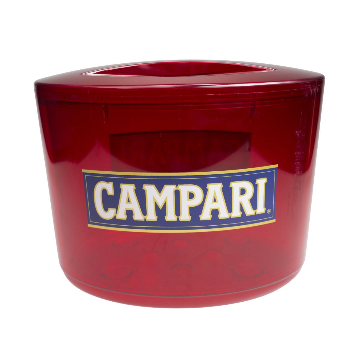 Campari Flaschenkühler mit Deckel Eisbox Getränkekühler Eiswürfelbehälter – Ansicht 2