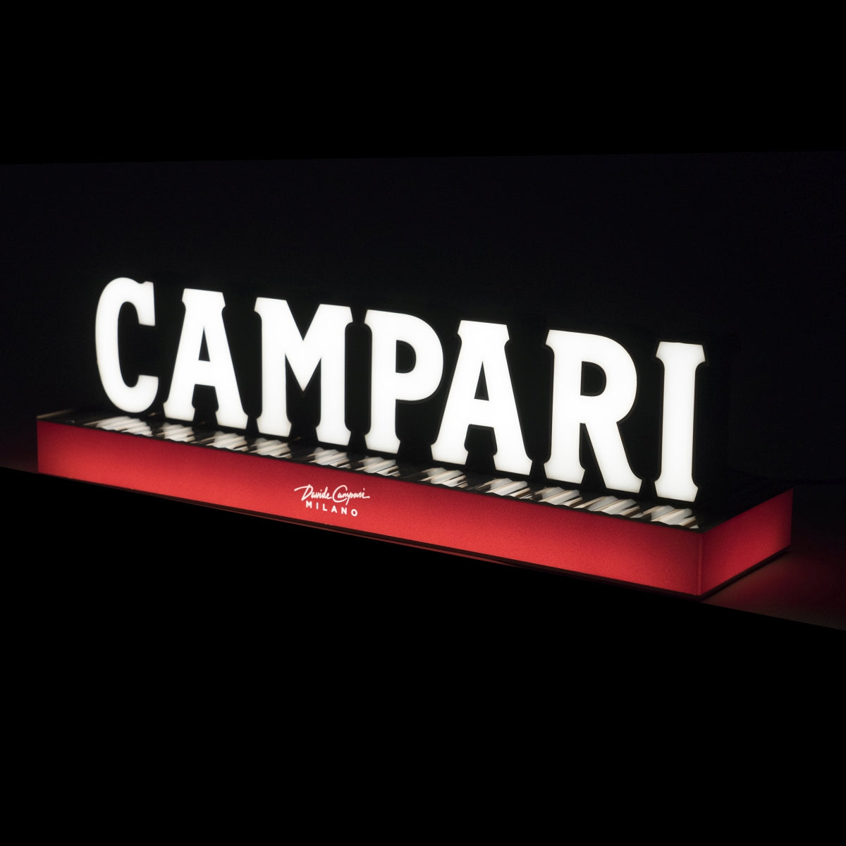 Campari Leuchtreklame Leuchtschild LED Milano Wall Sign Wand Deko Luminated