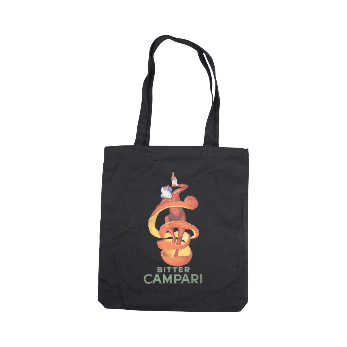 Campari Likör Jutebeutel schwarz Clown L'Aperitivo Tasche Einkauf Tragetasche
