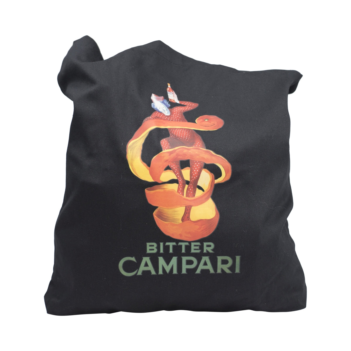 Campari Likör Jutebeutel schwarz Clown L'Aperitivo Tasche Einkauf Tragetasche – Ansicht 3