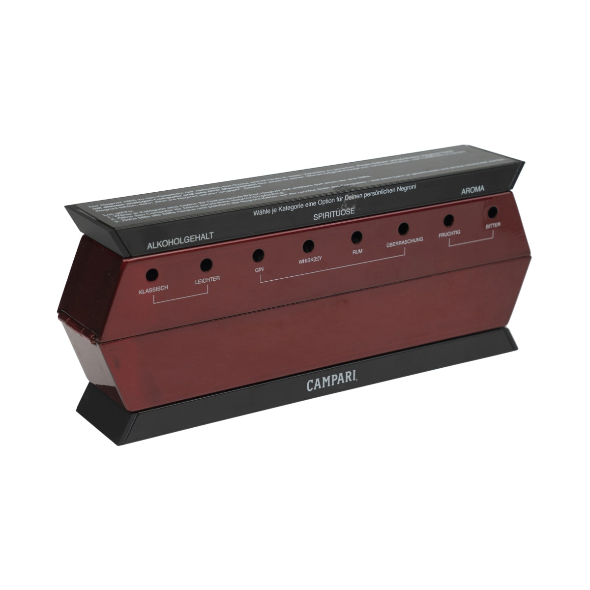 Campari Rezeptfinder Analog Computer Negroni Cocktail Mixer Party Gadget Bar