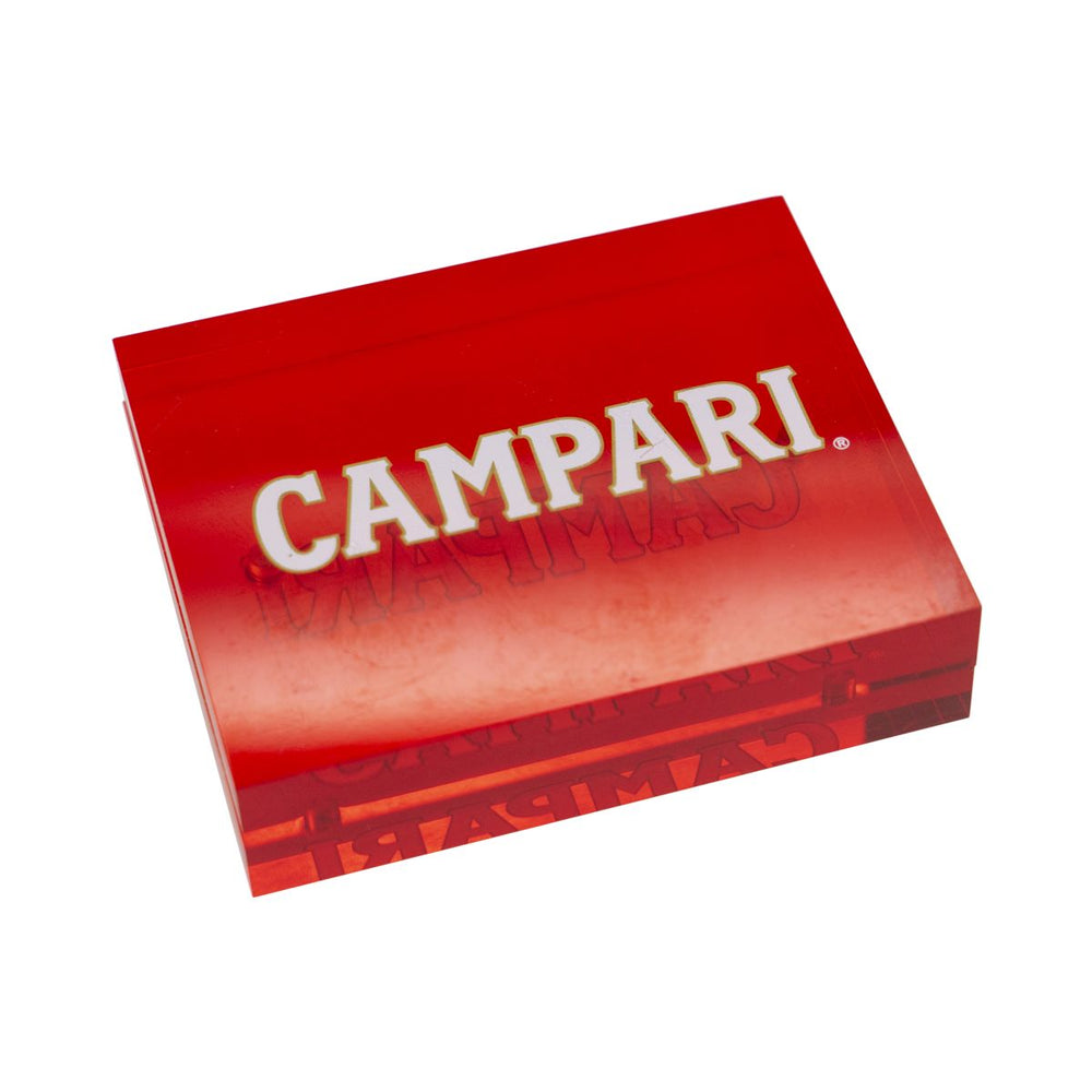 Campari Tischaufsteller Kartenhalter Rot Magnetisch Reklame Dekoration