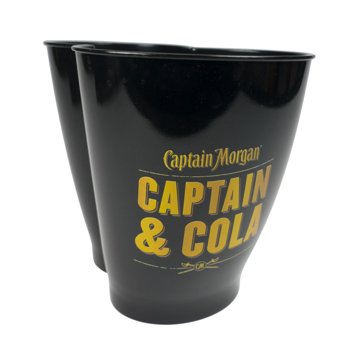 Captain Morgan Kühler Eisbehälter Schwarz für Flaschen Getränke Captain & Cola