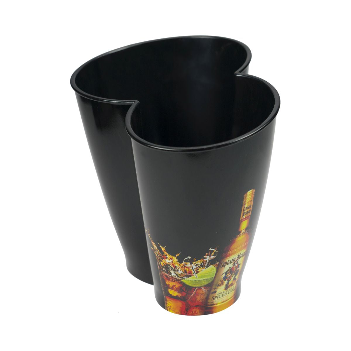 Captain Morgan Kühler Eisbehälter Schwarz für Flaschen Getränke Captain & Cola – Ansicht 2